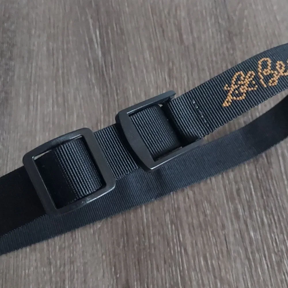 LL Bean Black Nylon Belt 43
